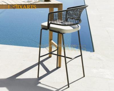 China Modern Professional Rope Wrapped Outdoor Bar Stool Bar Chair for sale