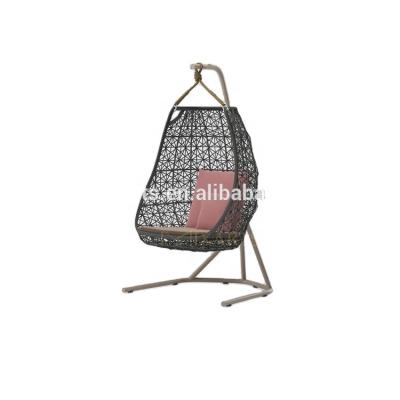 China Patio\garden\outdoor hot selling outdoor hanging hammocks\indoor\hotel chair\beach shape eggs single seat outdoor single swing garden hanging egg swing leisure chair/ for sale