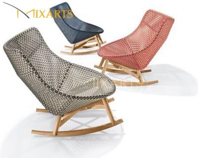 China Contemporary Outdoor Patio Garden Swing Chair Relaxation Wicker Rattan Hanging Rocking Chair for sale