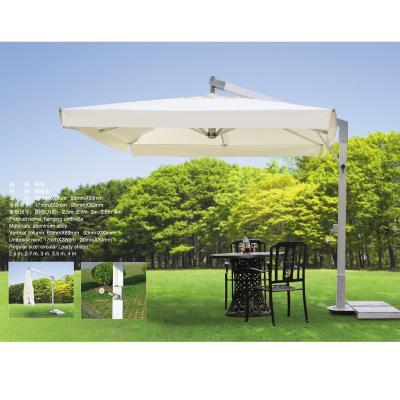 China Economical Double Canopy Umbrella 3.5m Large Cantilever Parasol Modern Outdoor Patio Umbrellas Garden Umbrellas for sale