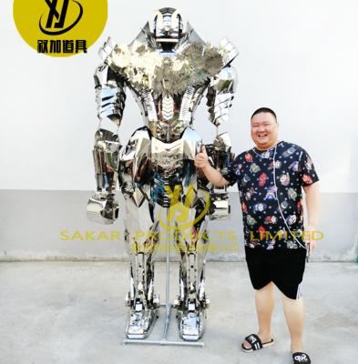 China 2020 New Next Big Size EVA Stilt Legs Performance Stainless Steel Robot Costume Attractive Custom for sale