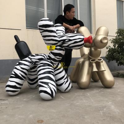 China China Custom Outdoor Garden Decoration Jeff Koons Plating Stainless Steel Balloon Dog Sculpture for sale