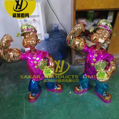 China China Factory Wholesale Home Decoration Fiberglass Jeff Koons Popeye Sculpture for sale