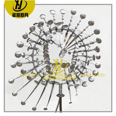 China Outdoor Stainless Steel Wind Spinner Parts Kinetic Wind Spinner 3d China Garden Art Sculpture for sale