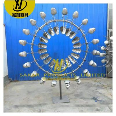 China China Factory Supply Metal Spinner Parts Stainless Steel Kinetic Wind Sculpture For Garden Decoration for sale