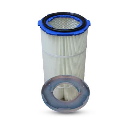 China Building Material Stores GRENSEN Washable 100% Polyester Electrostatic Spray Filter Element Powder Coating Air Dust Cartridge Filter for sale