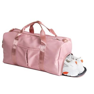 China Men's Eco-Friendly Women Bag Pink Sports Shero Bags for Travel Waterproof Fleece Luxury Duffle Tote Back Backpack Gym Bag for sale