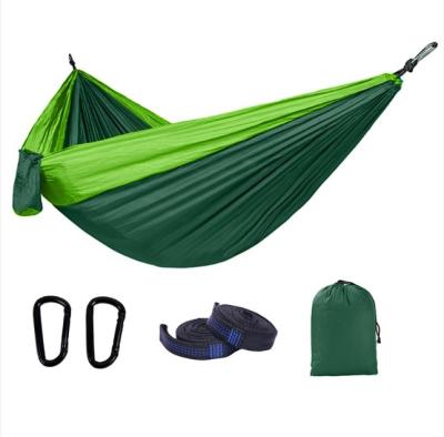 China New Portable Durable 2 Person Baby Adult Camping Hammock and Tree Straps Parachute Nylon Fabric Hammock for sale