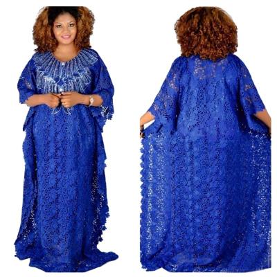 China Style Washable African Ladies Lace Casual Dresses Plus Size Muslim Abaya Long Sleeve Dress for sale