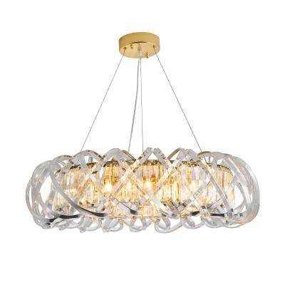 China Creative Simple Modern Post-modern Chandelier Modern Simple Luxury Crystal Designer Atmosphere Art Bedroom Dining Room Lamp New for sale