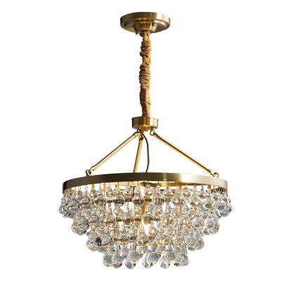 China Post-modern post-modern creative light luxury atmosphere simple living room villa bedroom dining room crystal lamp for sale