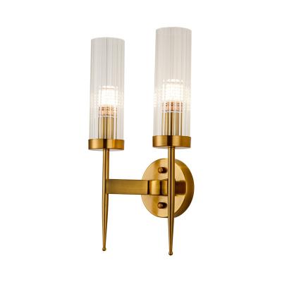 China Nordic simple light luxury modern hallway wall light luxury living room bedroom bedside creative wall lamp for sale