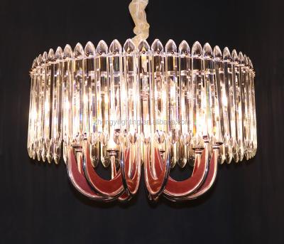 China New Style Modern Clear Color Crystal Hanging Lamp For Living Room Dining Room Or Other Indoor Decoration for sale