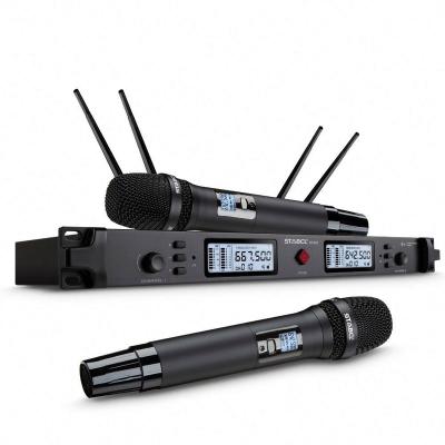 China Professional Headset Microphone Hot Selling UHF Wireless Microphone System for sale