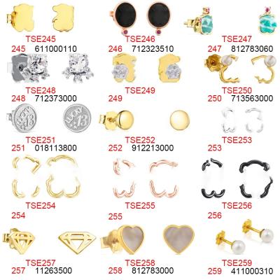 China Handmade finish designer earings jewelry bear earrings fashion gold plated bear earring (245-259) for sale