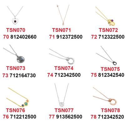 China Cute Women's Necklaces 2021TS 925 Sterling Silver Bear Necklace Love Pendant Necklaces (70-78) for sale