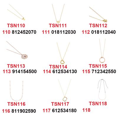 China Cute TS Quality Premium Necklace 18k Gold Plated Teddy Bear Silver Jewelry Necklace (110-118) for sale