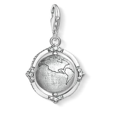 China Unique Fancy 925 Sterling Silver Globe Vintage 1:1 Women Jewelry Pendant for sale