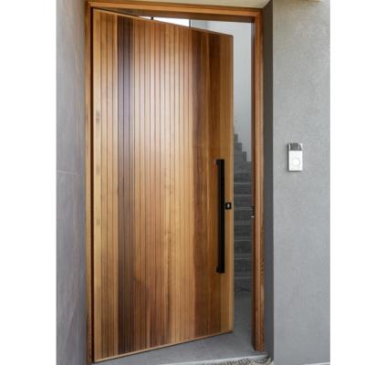 China Solid Wood Front Door Entry Doors Modern Wooden Pivot Door Solid Wood Pivot for sale