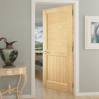 China New Waterproof Modern Interior Room Door Simple Design Solid Wooden Interior Doors for sale