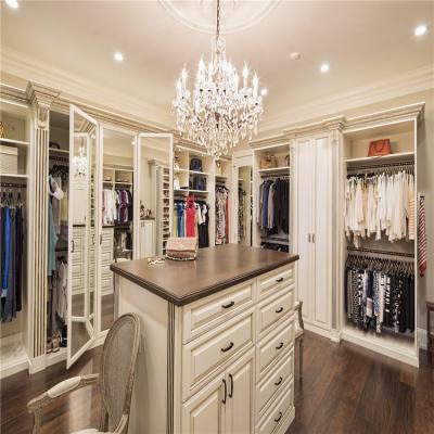 China New Rustic High Quality Modern Home Customized Wardrobe Design For Cloakroom Walk In Closet for sale