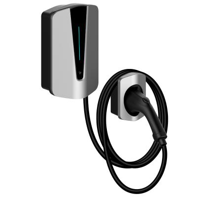 China Innotech AC Home Charging Plug and Play Type 7KW 32A - 2 LED Household Wallbox EV Charger IP55 IK10 Electric Vehicle Wallbox Charger for sale