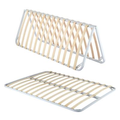 China Foldable wholesale slats metal wooden bed frame1500x2000mm for sale