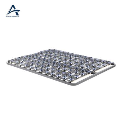 China Foldable Slatted Type Knock Down Metal Slatted Bed Frame for sale