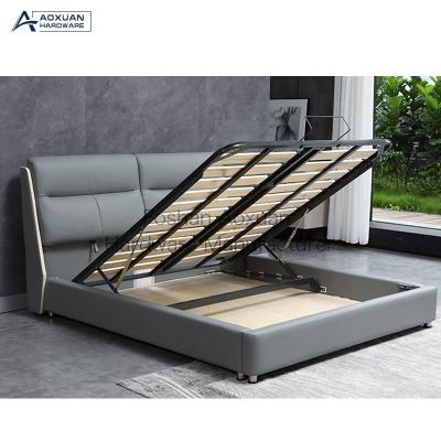 China Factory Modern Modern King Heavy-duty Wooden Gas Straight Lifting Ottaman Bed Mechanism for sale