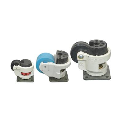 China Cast iron/TPU or PA furniture casters foma wheels for aluminum profile foot support for sale