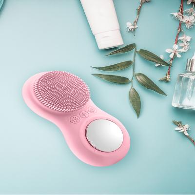 China 2021 New Style Rechargeable Electric Massager DEEP CLEANING Brush Brush Waterproof Silicone Electric Facial Massager for sale