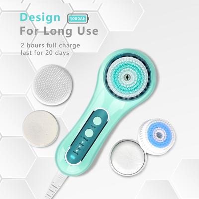 China Hot Selling Premium Facial Massage DEEP CLEANSING Sweep Brush Acne Plastic Skin Care Blackhead Brush Massager Cleansing Brush with 3 Clean Modes for sale