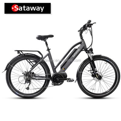 China High quality Sataway mid drive motor e bike aluminum alloy electric bike with bafang max system for sale