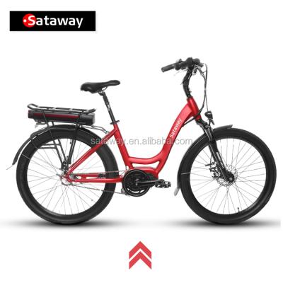 China High quality aluminum alloy Sataway city e electric bike with bafang mid/max cruiser commuter trekking bicycle for sale