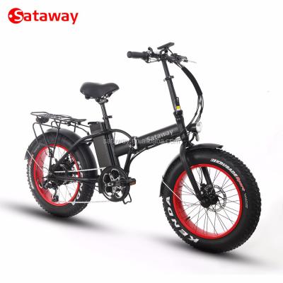 China Aluminum Alloy Sataway High Quality Fat Folding Electric Snow Bike for sale