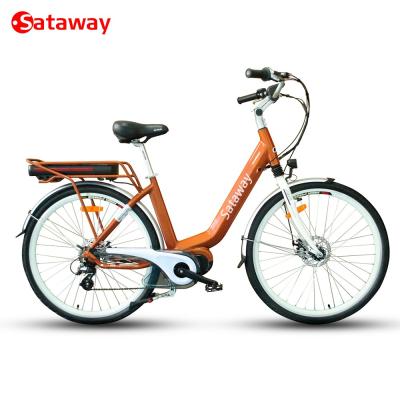 China High Quality Aluminum Alloy Sataway City Commuter Electric Bike With Mid Drive for sale