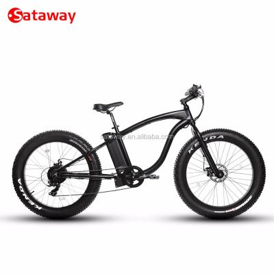 China Aluminum Alloy Sataway High Quality Fat Tire Beach Cruiser Electric Bike e Bicycle for sale