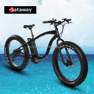 China Aluminum alloy Sataway China made fat tire 26' electric e cycle bike for tall men for sale