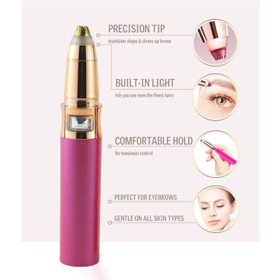 China Hotel Painless-Precision Electric Eyebrow Trimmer With Led Light Eyebrow Shaping Eyebrow Shaping for sale