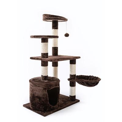 China New Products Wholesale Popular Cat Tree Tower Viable Customized Multilevel Cat Tree Tower Pet House for sale