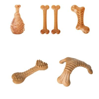 China Durable Wear Resistant Bone Shape Dog Toys Indestructible Stick Teeth Cleaning Game Toy Dog Toy for sale