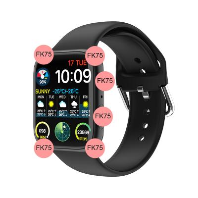 China 2021 New 1.75 Full Screen Smartwatch Fk75 PK W26 Fk78 G500 Touch Screen Hd Fk75 Smart Watch Encoder Button BT Call Motion Modes for sale