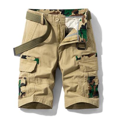 China Anti-wrinkle Vintage fashion men's cotton shorts Casual overalls camo street shorts for men for sale