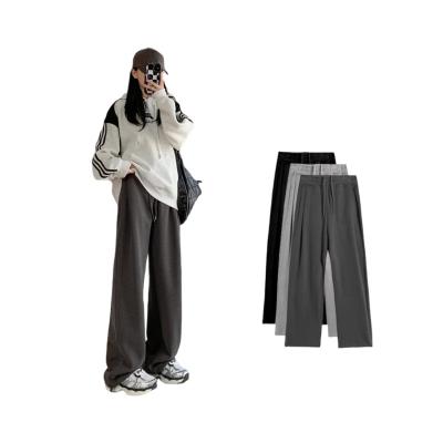 China Anti-wrinkle Women trousers new fashion 2023 wide leg trousers for women casual sweatpants for sale