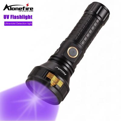 China Alonefire H44 20W 365nm LED Industrial Ultraviolet Flashlight Blacklight Money Detector Bright Light Pet Stain Hunting UV Marker Controller for sale