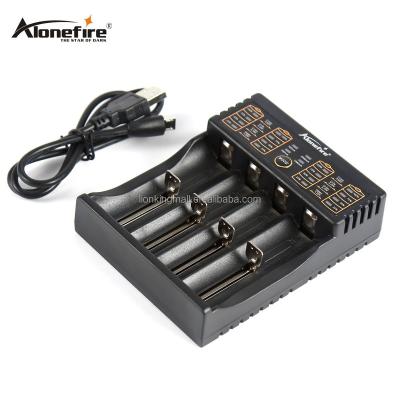 China AloneFire MC104 18650 Battery 10440 14500 16340 25500 Standard Charger 1.2V 3.7V 3.2V 3.85V AA AAA 26650 NiMH NI-CD Lithium Battery Smart Charger for sale