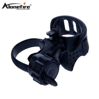 China AloneFire LC-6 360 Degree Swivel Bike Flashlight Mount LED Bike Troch Head Lighting Front Light Holder Cycling Rubber Clip LC-6 for sale