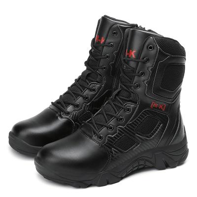 China Wholesale Combat Outdoor Anti-smash Desert PU Waterproof Men's Black Rise Boot CUSHIONING for sale