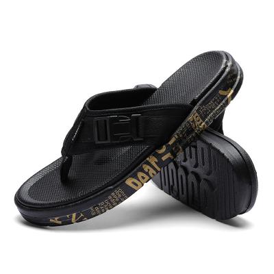 China New fashion trend men's flip flops indoor and outdoor EVA mesh beach mesh slipper rubber men's foot clip foot for sale