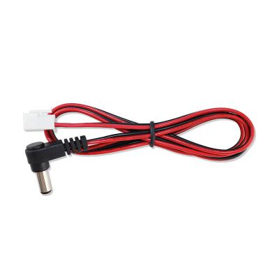 China Construction DC5.5*2.5 male elbow to VH3.96 plug terminal connector 2468 20AWG power cable VH terminal 2P to angle DC power cable for sale